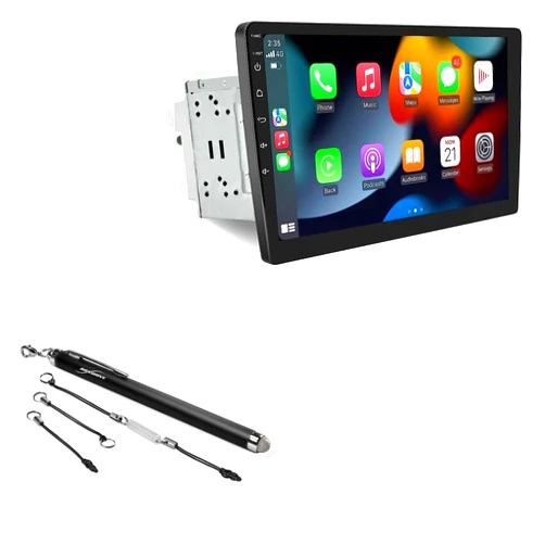BoxWave Stylus Pen Compatible with Woibugee Double Din Car Stereo (10 in) - EverTouch Capacitive Stylus, Fiber Tip Capacitive Stylus Pen for Woibugee Double Din Car Stereo (10 in) - Jet Black