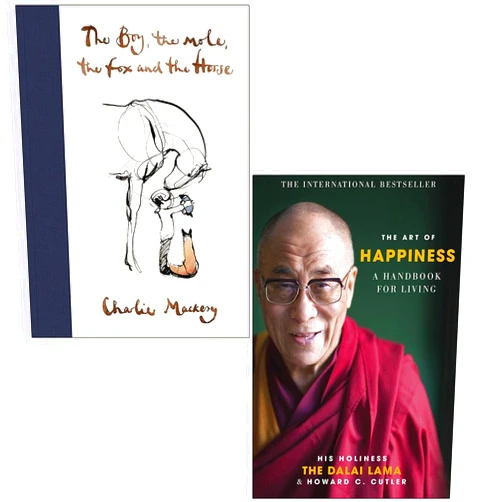 Charlie Mackesy,Dalai Lama,the Mole the Fox and the Horse By Charlie Mackesy The Boy,The Art of Happiness 10th Anniversary By Dalai Lama,B00C7GBOGO The Boy, The Mole, The Fox and The Horse By Charlie Mackesy & The Art of Happiness By Dalai Lama 2 Books Collection Set