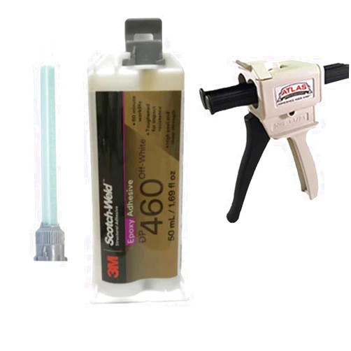 MMM-3M Scotch-Weld 3M ScotchWeld DP460 Off-White 60-Minute Toughened Epoxy Adhesive Dispenser Kit (50ml/1.7oz w/Dispenser)