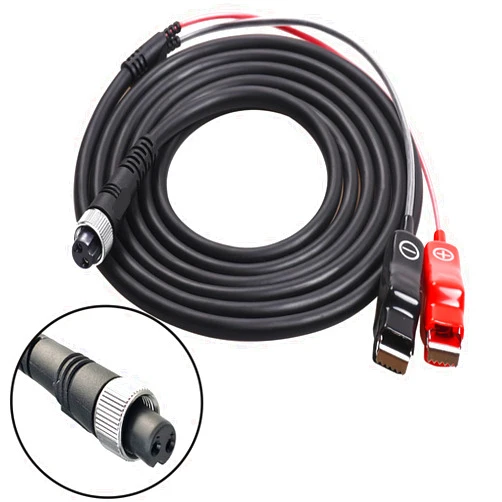 Kzfuli 16.4 Feet Electric Fishing Reel Battery Power Cable is Compatible with Shimano, Daiwa Tanacom 1000, BeastMaster, Seaborg 500MJ, and ForceMaster. (5M/16.4FT)