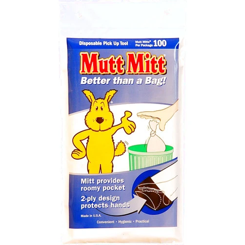 FLEXI MUTT MITT Dog Waste Pick Up Bag, 100-Count
