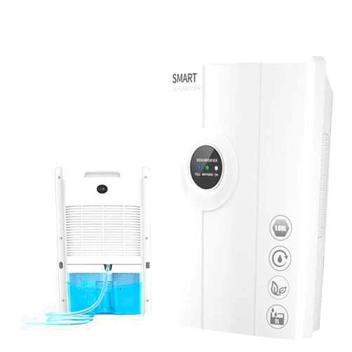 CiiVii Dehumidifier for Home, 68oz Dehumidifier with Drain Hose,Auto Shut-off Dehumidifier for Bathroom,Small Dehumidifier for Basement with Drain Hose,Dehumidifier for Room for Closet,RV 900sq ft