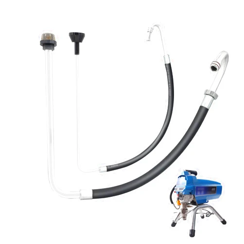 GregYoung 2024 New Polished Stainless Steel Suction Tube And Reflux Line Hose Kits,Compatible With Graco 210 230 390 395 490 495 595 Airless Paint Sprayer Parts，Airless Paint Sprayer Replacement Parts