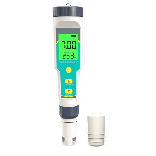 Yewhick 5 in 1 pH and TDS Meter, Digital pH Tester for Water, pH/TDS/EC/Salinity/Temp, PPM Meter Water Tester for Household Drinking, Pool and Aquarium, with ATC, 0.01 Resolution