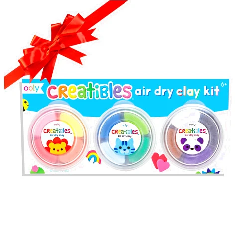 Ooly Air Dry Clay for Kids, 12 Colors Modeling Clay with 3 Shaping Tools, Play Dough Gifts for Kids, Craft Supplies - Creatibles