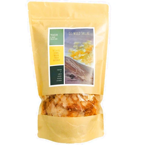 Old World Shellac De-Waxed Super Blonde Shellac Flakes 1 lb. (16 oz.)