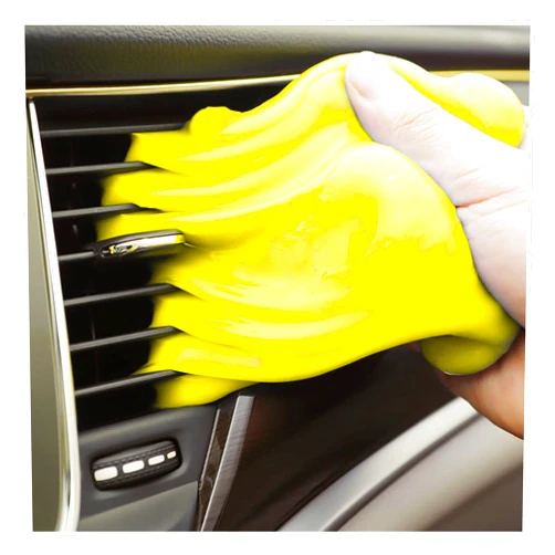 Moly Magnolia Cleaning Gel for Car, Universal Detailing Putty Gel Detail Tools Car Interior Cleaner, Removal Putty Cleaning Keyboard Cleaner for Car Vents, PC, Laptops, Cameras (Yellow)