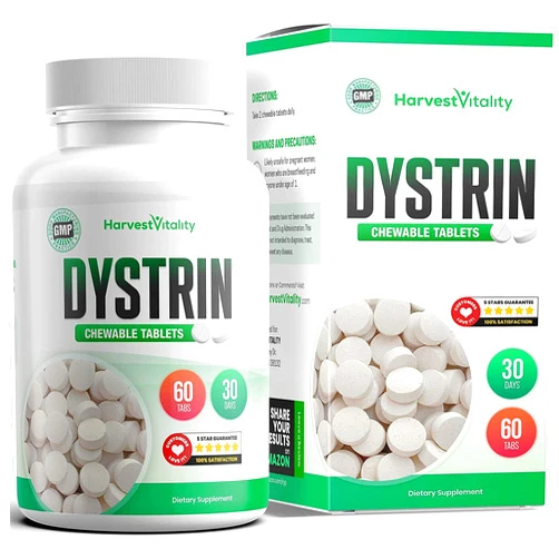 Harvest Vitality Dystrin for Canker Sores - Canker Sore Treatment for Mouth Sores - Need Canker Sore Relief When You are Eating and Drinking? This Mouth Ulcer Treatment Works Fast and Includes Natural Canker Vitamins