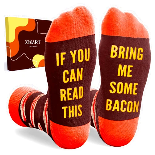 Zmart Funny Socks for Men Women - Pickle Bacon Socks for Food Lovers, Sushi Pickle Gifts