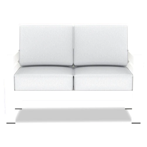 LayinSun Aluminum Outdoor Patio Loveseat, 2 Seater Sofa Chair with Cushions