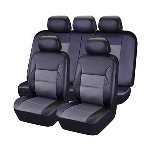 CfuLLi Car Seat Cover Sets for Aston Martin Rapide,Front Rear Covers Protector Waterproof Breathable Comfortable Full Surround Kit Airbag Compatible Accessories,Grey