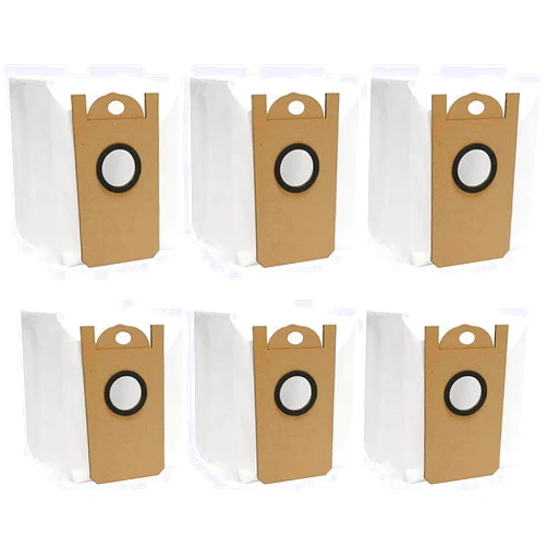 XIBANY 6 Pack Replacement Dust Bags for Amarey A90+ Self-Emptying Robot Vacuum