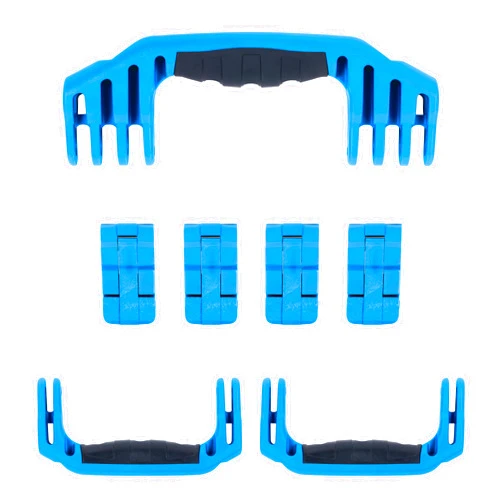 ColorCase Pelican 1610 Replacement Handle & Latch Set by ColorCase - Blue Handles & Double Throw Latches