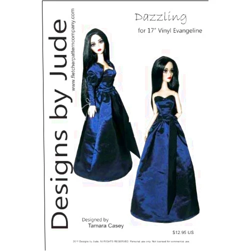 Designs by Jude Dazzling Printed Sewing Pattern for 17