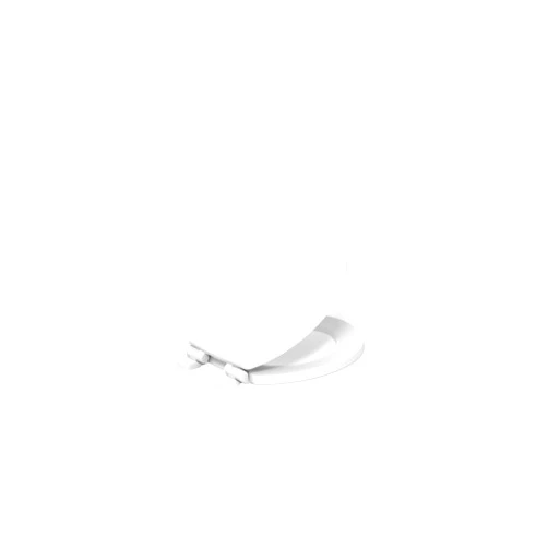 KOHLER Stonewood Quiet-Close Round Toilet Seat, Slow Close Design, Durable Wood, Easy Installation, Universal Fit, White Finish, K-20467-0