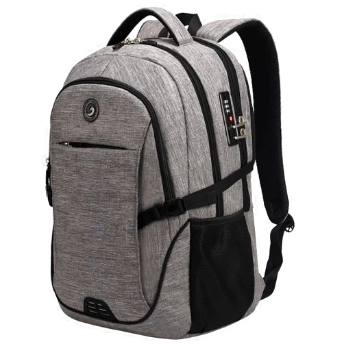 SHRRADOO Anti Theft Laptop Backpack Travel Backpacks with usb Charging Port for Women Men College Backpack Computer Bag Fits 17 Inch Laptop,Black