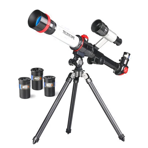 ZFSZSY Telescope for Kids, Kids Telescope, Toddler Telescope, Childrens Toy Telescopes for Astronomy Beginner, Toddler National Geographic My First Discovery Telescope with 3 Eyepieces & Compass