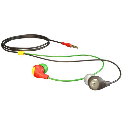 AERIAL7 Bullet Earbud Headphones Dark Rasta, One Size