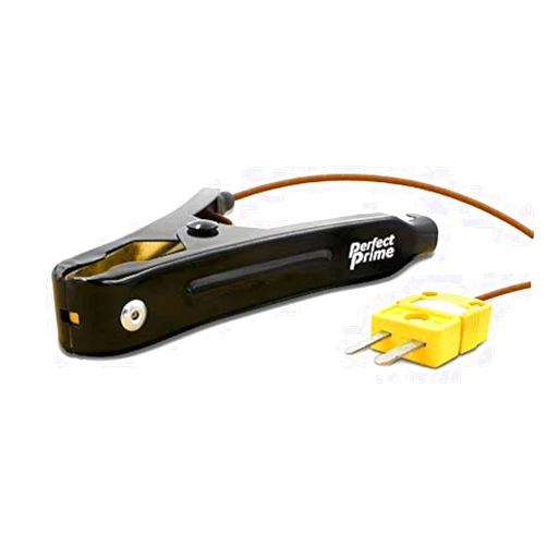 PerfectPrime TL0004, Pipe Clamp Temperature Flat Lead for K-Type Probe Thermocouple Sensor in Temperature Range From 0°C / 32°F ~400°C/752°F