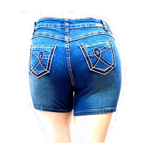 JEANS FOR LOVE Kim Rogers, Jack David, Wax Jeans Womens Plus Size Capri,Short Stretch Distressed Blue Denim Jeans Shorts