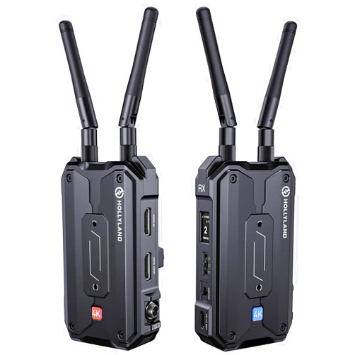 HollyView Hollyland Pyro H Wireless HDMI Video Transmission System, Dual-Band 4K30/1080p60 1300ft Los Range 60ms Latency, Up to 4 Receiver, Smart Channel Scan, UVC Live Stream (1TX+1RX)