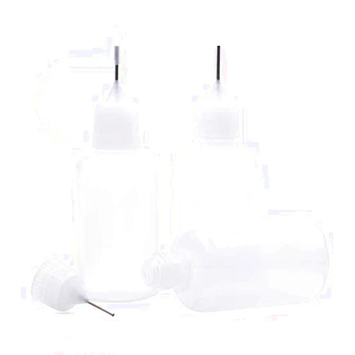 Onwon 10 Pieces Precision Needle Tip Glue Bottle Applicator 1 Ounce/ 30 ml Empty Applicator Glue Oiler Squeeze Bottle for Paper Quilling DIY Craft