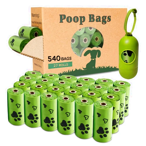Yingdelai Dog Poop Bag, 540 Counts Biodegradable Dog Waste Bags with 1 Dispenser, Eco-Friendly Leak-Proof Pet Poop Bags for Doggy | Scented