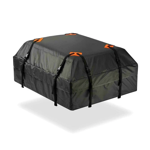 TQGIBCX Roof Cargo Bag for Volvo XC40 2019-2026, Large Capacity Car Roof Storage, Water-Resistant Luggage Carrier Soft Rooftop Bag for SUV Sedan Camping Travel,A with Roof Rack