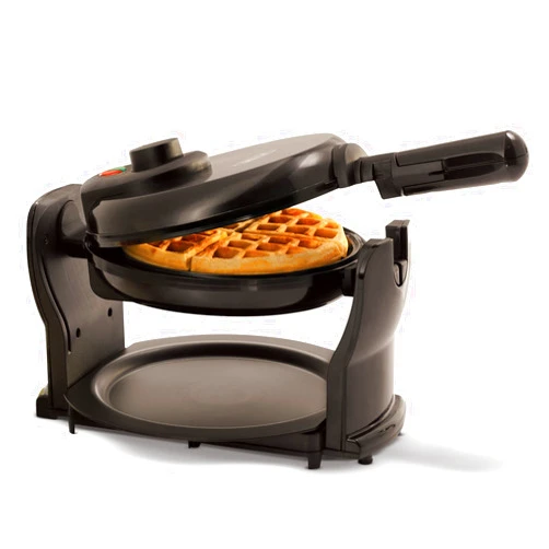 bella Classic Rotating Belgian Waffle Maker with Nonstick Plates, Removable Drip Tray, Adjustable Browning Control and Cool Touch Handles, Black