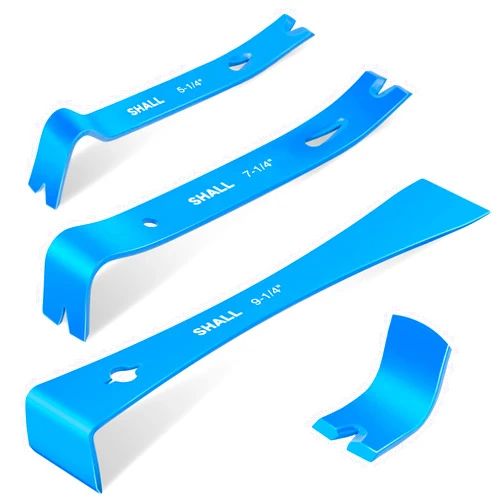 SHALL 3-Piece Mini Flat Pry Bar Set, 5-1/4
