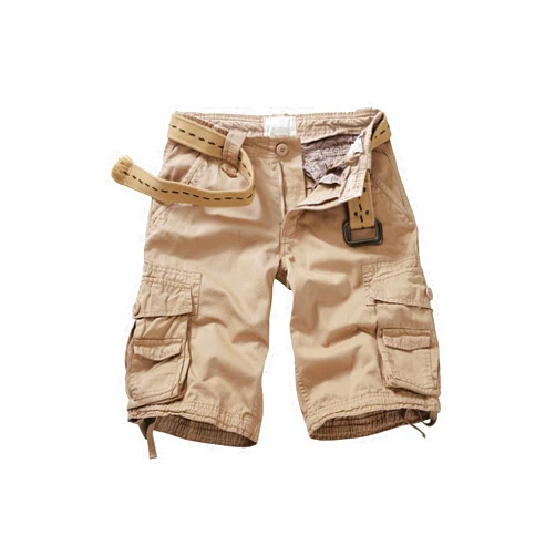 GSGGIG Cargo Shorts for Men Relaxed Fit, Cotton Twill Outdoor Men's Casual Work Shorts with 6 Pockets No Belt