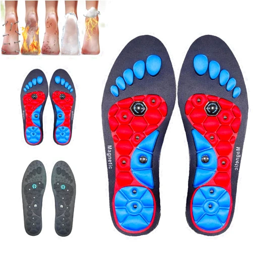 Nubudoz Akusoli Insoles, Akusoli Acupressure Insoles, Akusoli Magnetic Acupressure Insoles, Akusoli Acupressure Insoles for Women Men, Get Relief for Painful Feet, Orthopedic Insoles (Blue, 8-11)