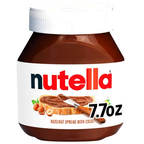 Nutella Hazelnut Spread with Cocoa, Creamy Hazelnut Spread, Breakfast Favorite, 7.7 oz Jar