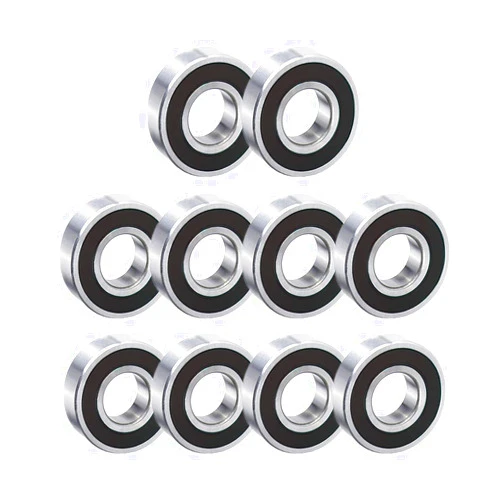 QZspeed 10pcs 6000-2RS Double Rubber Seal Bearings 10x26x8mm Deep Groove Ball Bearing Prelubricated