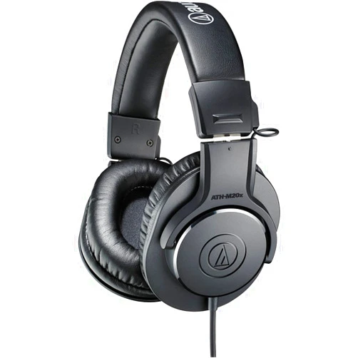 Audio-Technica ATH-M20x Professional Studio Monitor Headphones, Black (AUD ATHM20X)