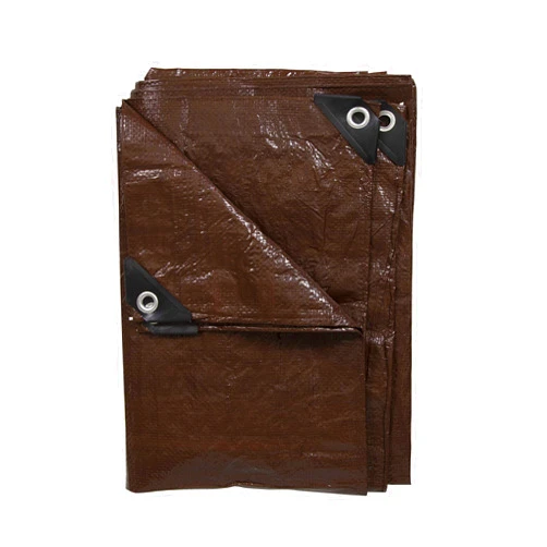 Stansport Light-Duty Rip-Stop Tarp 8' x 10' - Brown (U-810)