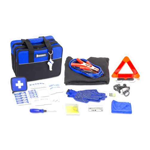 MICHELIN Auto Safety and Storage Kit with Bonus LED Michelin Man Keychain