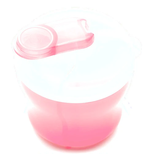 Munchkin Formula Dispenser for Baby Bottle Feeding On The Go, Easy-Pour Spout for Powdered Formula & Cereal, 3 Compartments, 9 Ounce, Pink