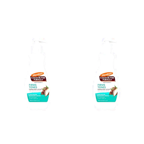 Palmer's Cocoa Butter Formula Skin Firming Body Lotion, Toning & Tightening Cream with Q10, Collagen & Elastin, Pump Bottle, 13.5 Oz. (Pack of 2)