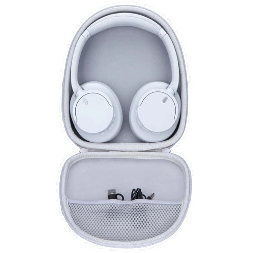 Lebakort Hard Case Compatible with Sony WH-CH720N WH-CH520 WH-CH510 WH-CH710N XB900N XB700N WH-CH700N WH-910N Noise Canceling Headphones (Off White Case)
