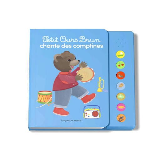 Danièle Bour,Laura Bour,Céline Bour-Chollet Petit Ours Brun chante des comptines - Livre sonore