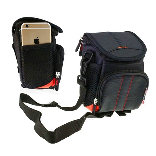 Navitech Black Camera Shoulder Bag Compatible with Ruwaqart Digital Camera 4K