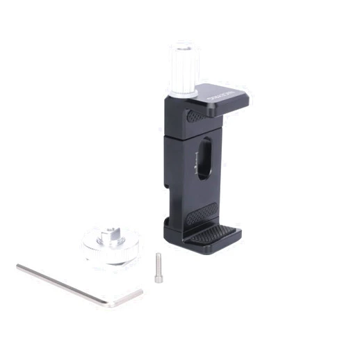 NICEYRIG T5 T7 SSD Bracket with Cold Shoe Mount for BMPCC 4K/6K/6K Pro Z Cam, 57mm to 77mm Adjustable Clamp for Sumsung T5 T7 SSD Cell Phone [Updated Version] - 477
