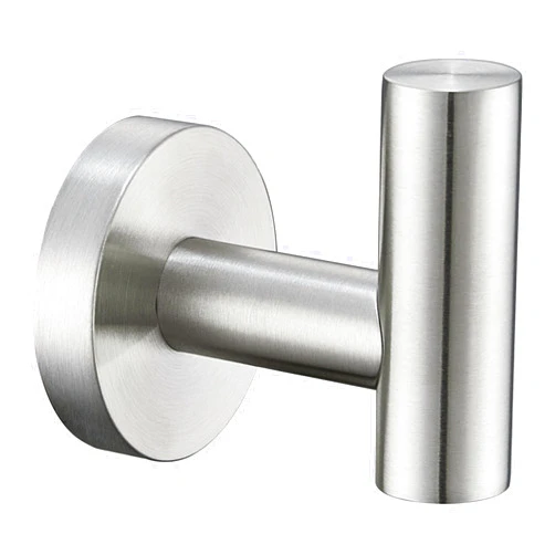 Angle Simple Robe Towel Hook, SUS 304 Stainless Steel Bathroom Hand Towel Coat Hook for Wall, Brushed Nickel