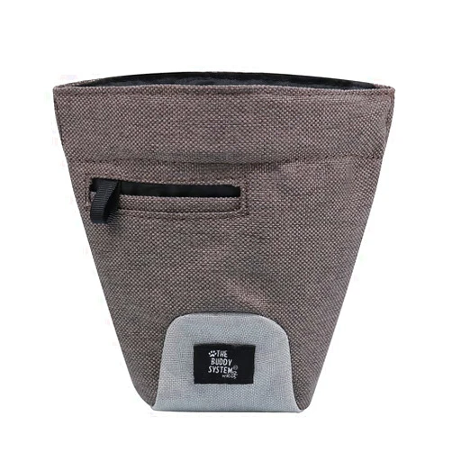 The Buddy System Buddy Bag with Belt - Waist Belt Bag with Magnetic Closure for Pet Training, Running, Walking - Pouch for Treats, Snacks, Toys, Kibble - Pack of 1