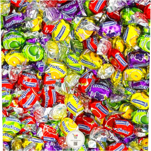 KD Supplies Colombina Sweet Delights Assorted Fruit Filled Bulk Candy (1 LB) Indivdually Wrapped Candy Ideal For Parties, Birthdays, Candy Bowls and Pinatas