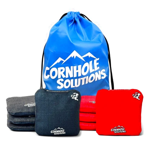 Cornhole Solutions Professional Regulation 6x6 Pro Style Cornhole Bags - Stock Solid Colors - Set of 8 Rec Bags