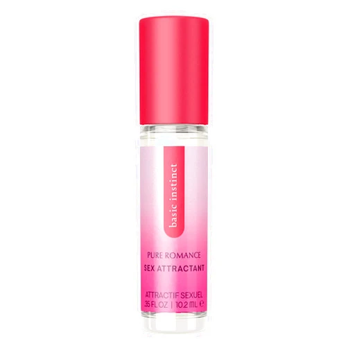 Pure Romance Basic Instinct Pheromone Perfume for Women – Enhanced Long Lasting Roll-On Oil – Attract Men – Travel-Ready, 35 Fl Oz