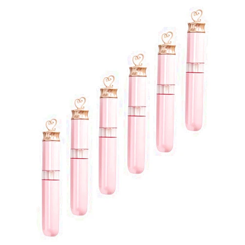 HEALLILY 6pcs Lip Gloss Tube Lip-glaze Tubes Lip Subpackaging Tube Lip Balm Tube Lip-glaze Diy Tubes Lip Gloss Holder Lipstick Bottle Diy Cosmetic Container Lip Oil Bottle Lipstick Tube