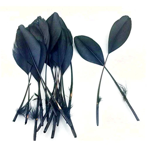 Goose Feather Craft 6-8inch(15-20cm) (Black)